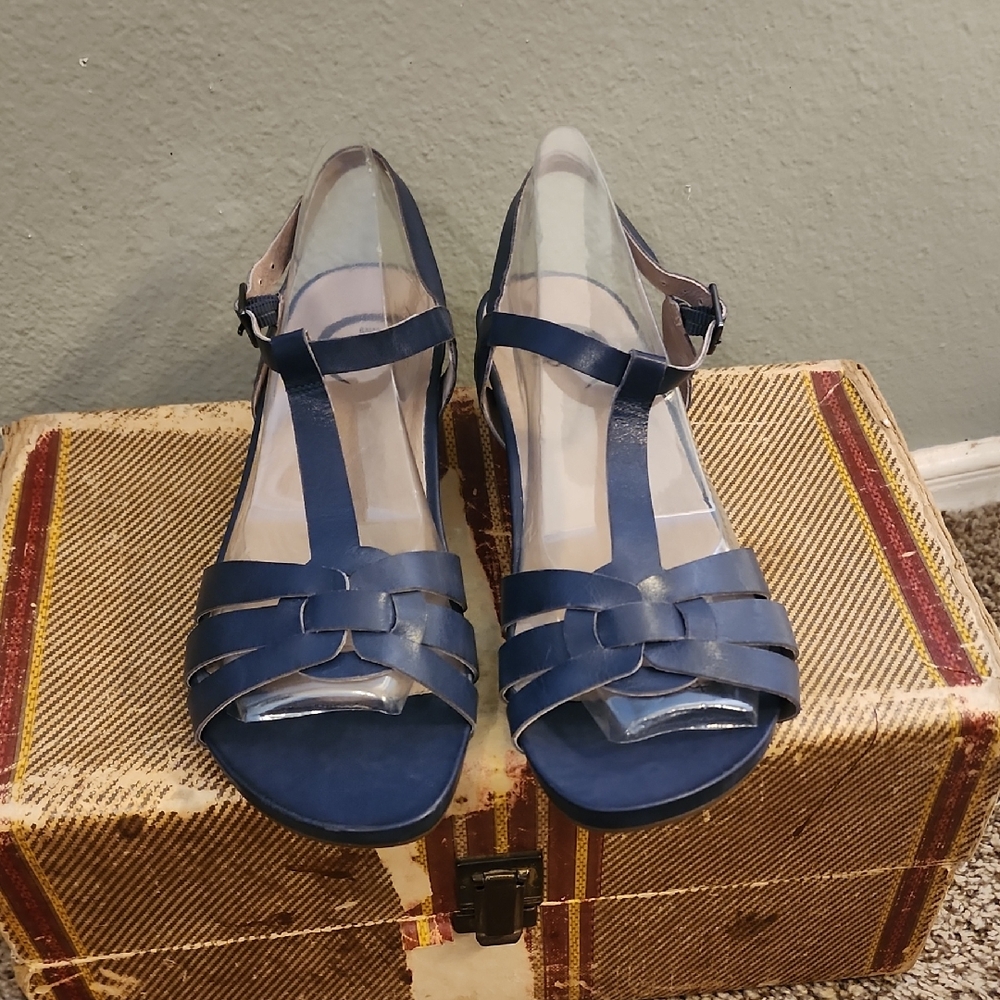 obeo B.I.O SYSTEM Irma Rubber Sole Women's Blue Sandals Sz 9